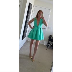 AQAQ Upper Mini Dress in Bermuda
